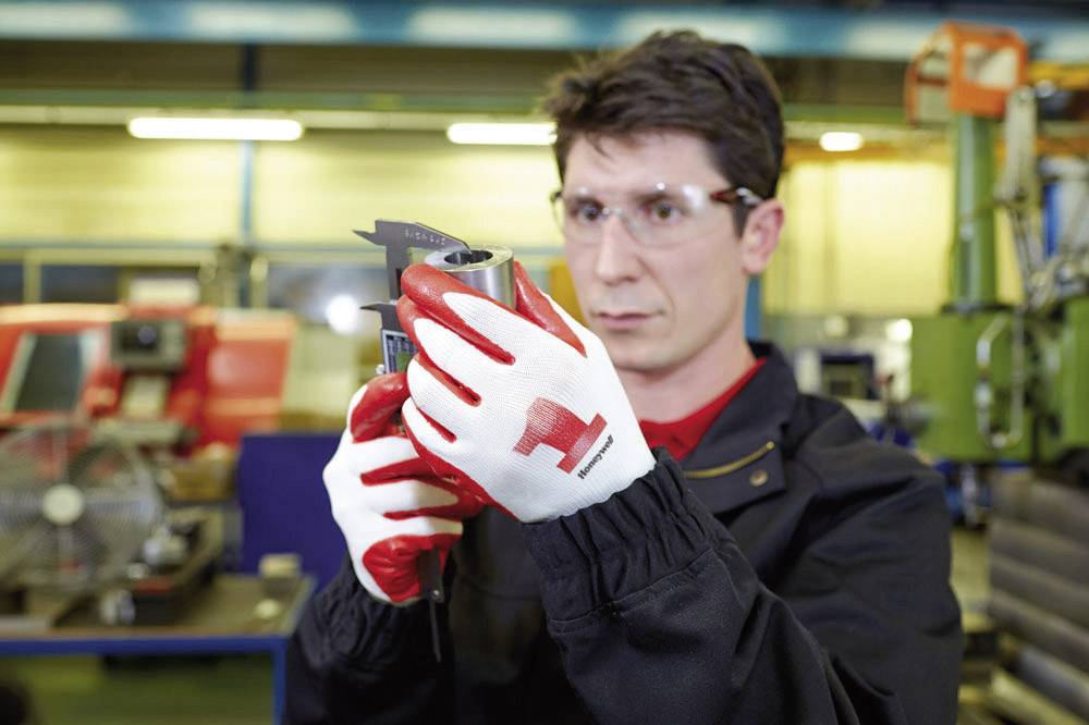 Honeywell AIDC Check & Go Red Nit 1 2332265-M Polyamid Arbeitshandschuh Größe (Handschuhe): 8, M EN 420-2003, EN 388-2003 CAT II