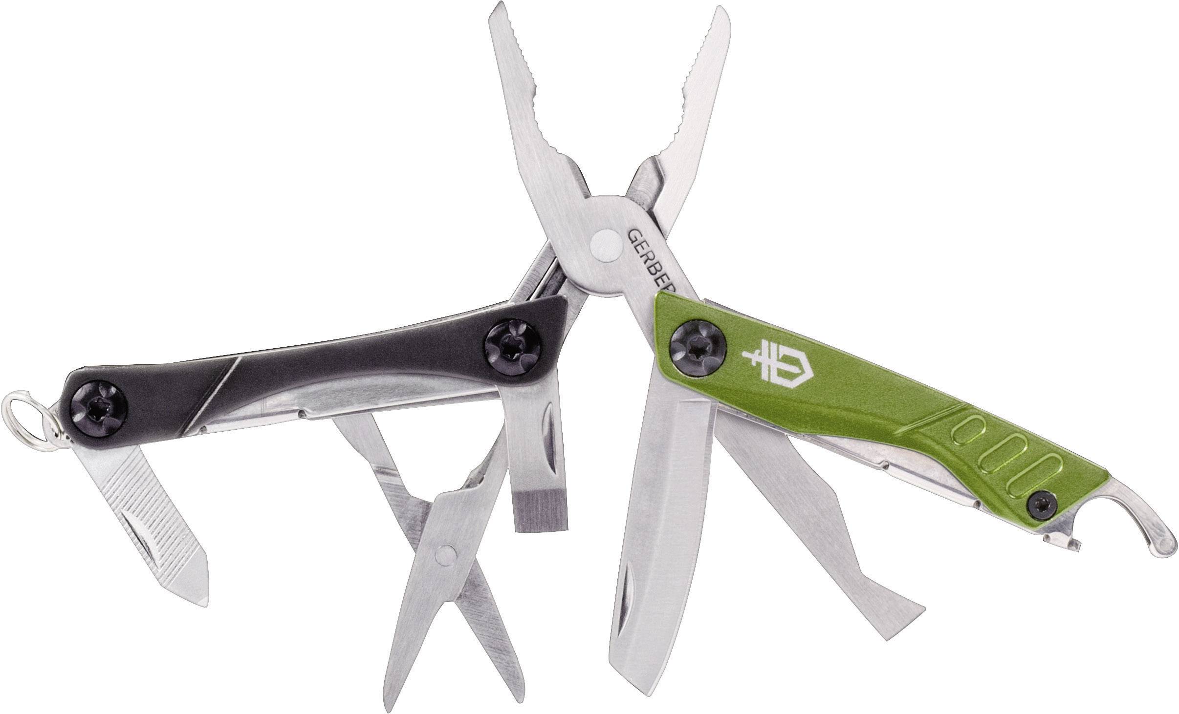 Gerber Dime GE31-001132 Multitool mit Schlüsselring Anzahl Funktionen 10 Grün