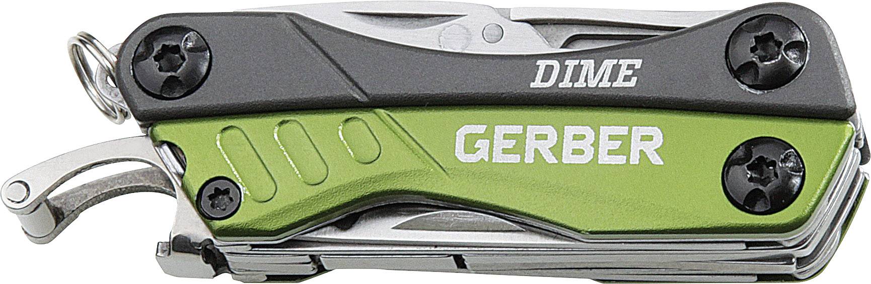 Gerber Dime GE31-001132 Multitool mit Schlüsselring Anzahl Funktionen 10 Grün