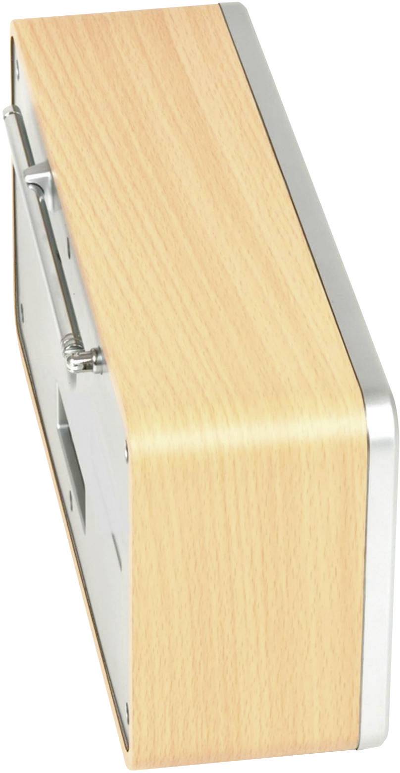 Dual IR 6S Internet Tischradio DAB+, UKW AUX, Internetradio Spotify Holz, Schwarz