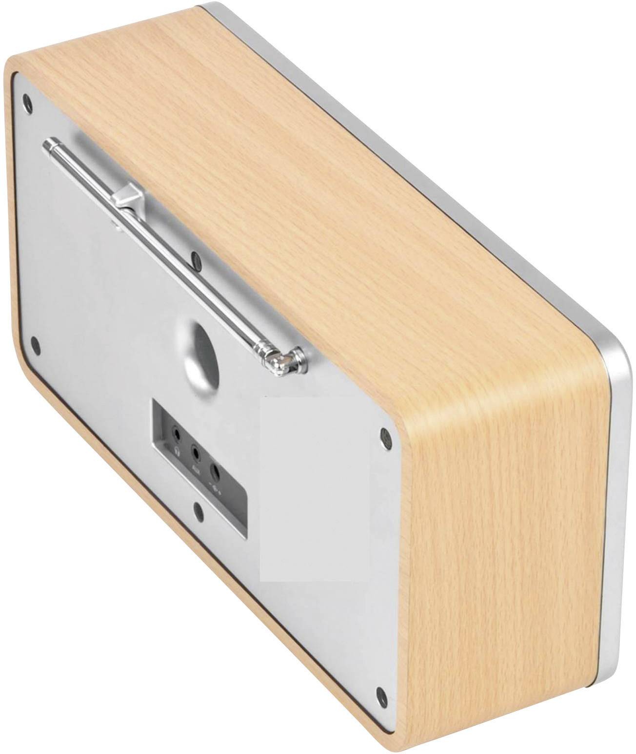 Dual IR 6S Internet Tischradio DAB+, UKW AUX, Internetradio Spotify Holz, Schwarz