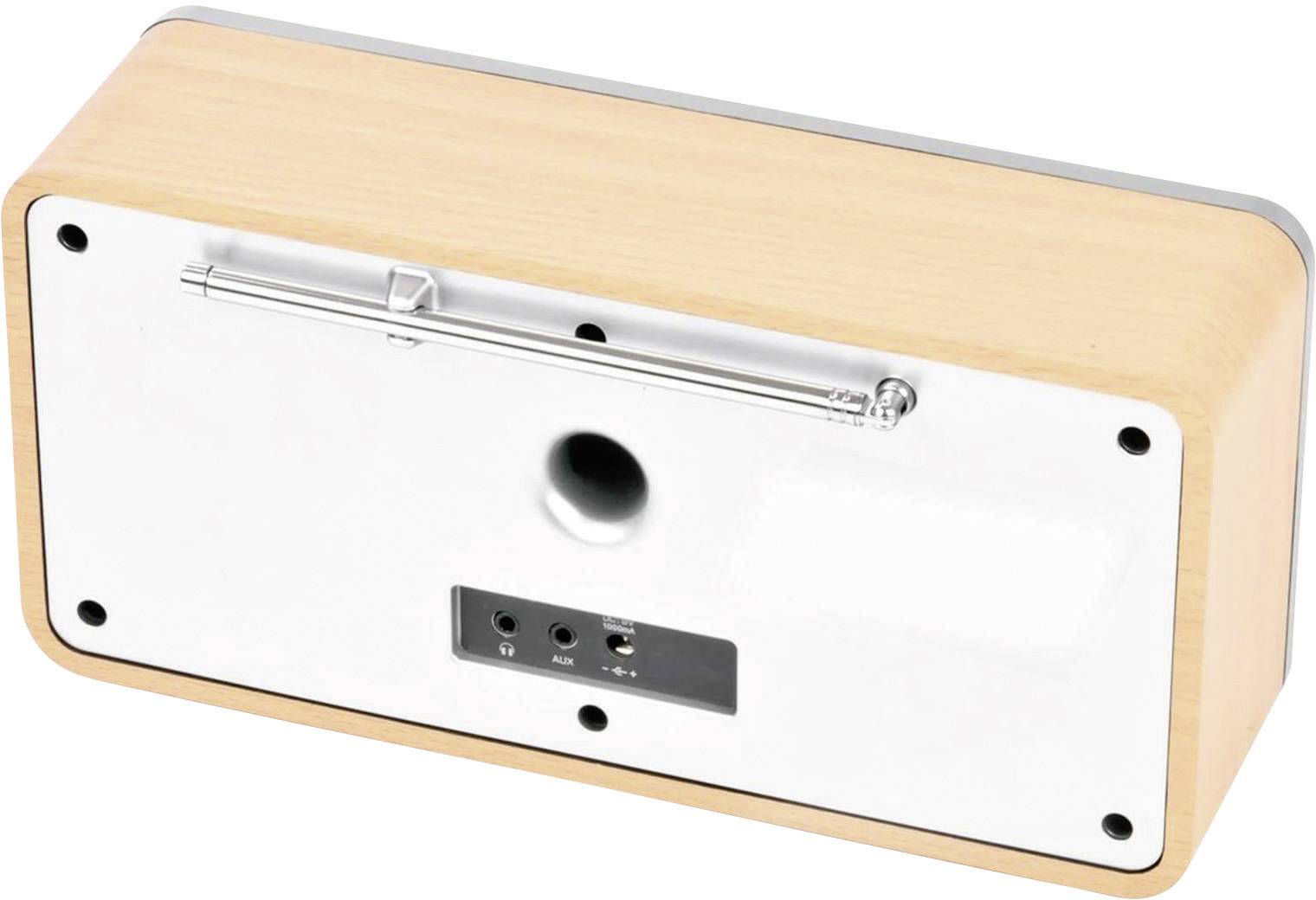 Dual IR 6S Internet Tischradio DAB+, UKW AUX, Internetradio Spotify Holz, Schwarz