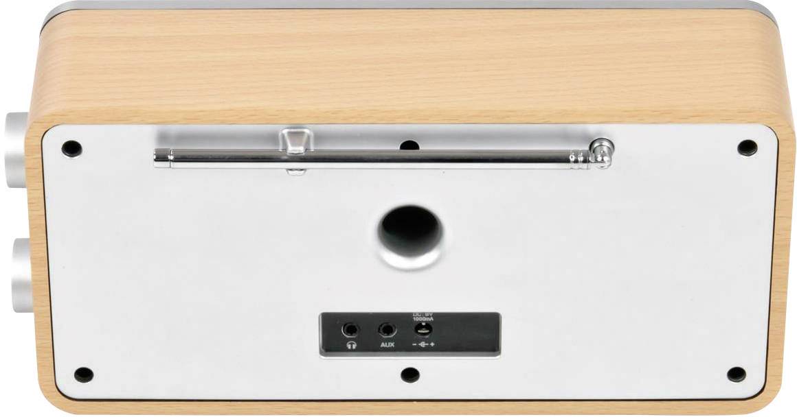 Dual IR 6S Internet Tischradio DAB+, UKW AUX, Internetradio Spotify Holz, Schwarz