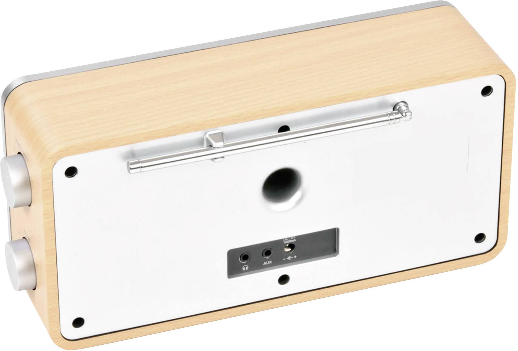 Dual IR 6S Internet Tischradio DAB+, UKW AUX, Internetradio Spotify Holz, Schwarz