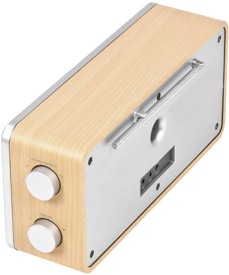 Dual IR 6S Internet Tischradio DAB+, UKW AUX, Internetradio Spotify Holz, Schwarz