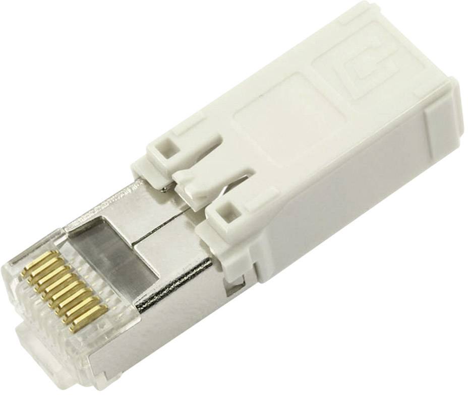 Telegärtner 100007452 STX V1 RJ45-Steckereinsatz Cat.6A 100007452 Stecker, gerade Pole: 8P8C 1St.