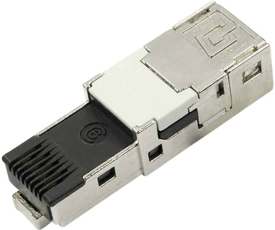 Telegärtner 100007454 STX V1 RJ45-Steckereinsatz Cat.6 100007454 Stecker, gerade Pole: 8P8C 1 St.