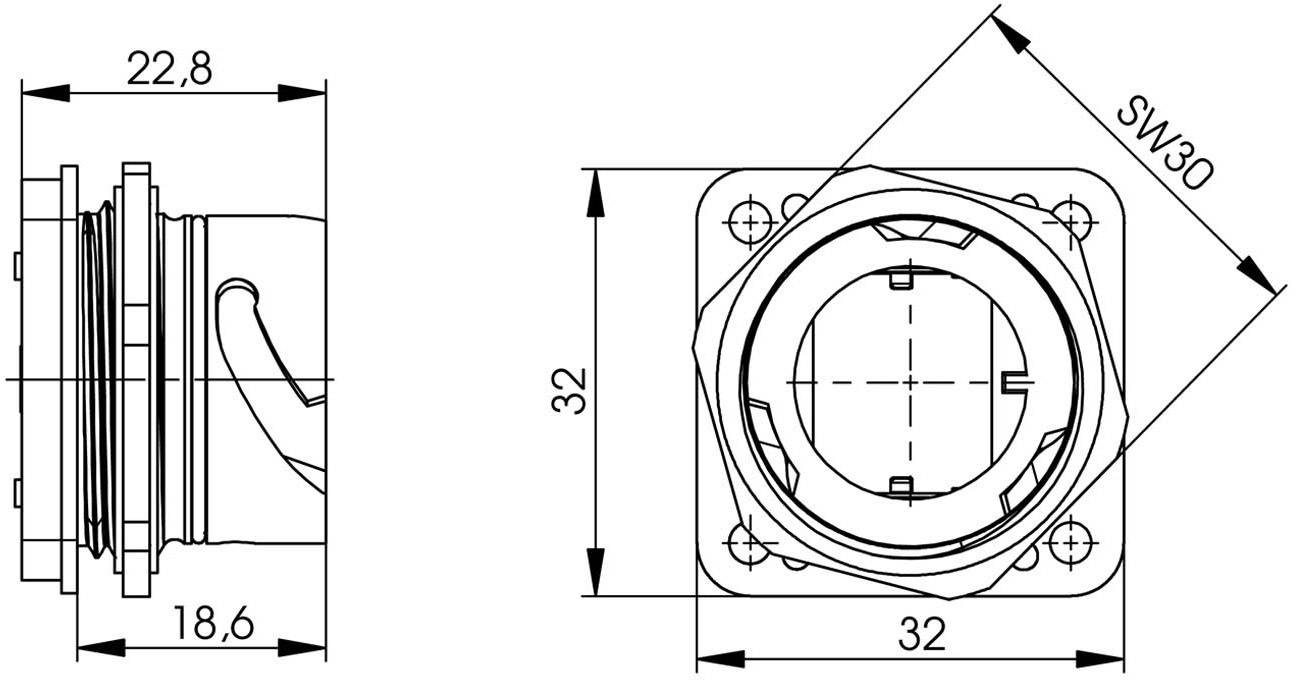 Telegärtner 100007415 STX V1 RJ45-Flanschset Metall Variante 1 100007415 Kupplung, Einbau Pole: 8P8C Metall 1St.