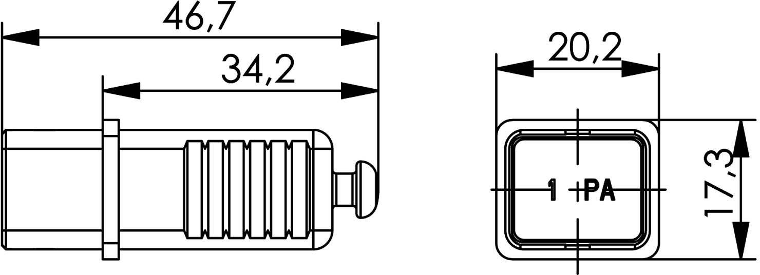 Telegärtner 100022770 Staubschutzkappe für Stecker Variante 4 100022770 Schwarz 1St.