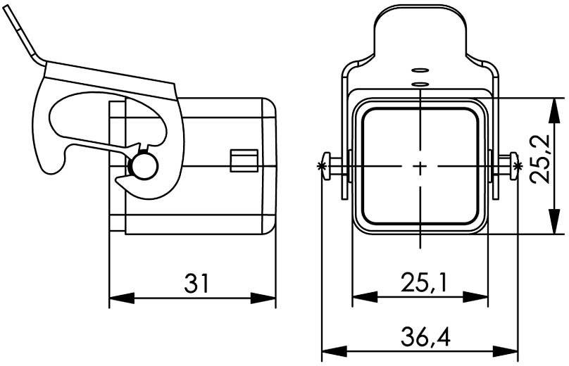 Telegärtner 100022771 STX V5 Staubschutzkappe für Stecker Variante 5 100022771 Aluminium 1 St.