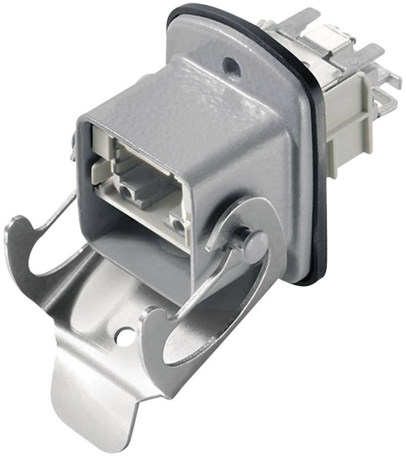 Telegärtner J80020A0006 STX V5 RJ45-Flanschset Variante 5 J80020A0006 Chassisbuchse, Einbau Pole: 8P8C Aluminium
