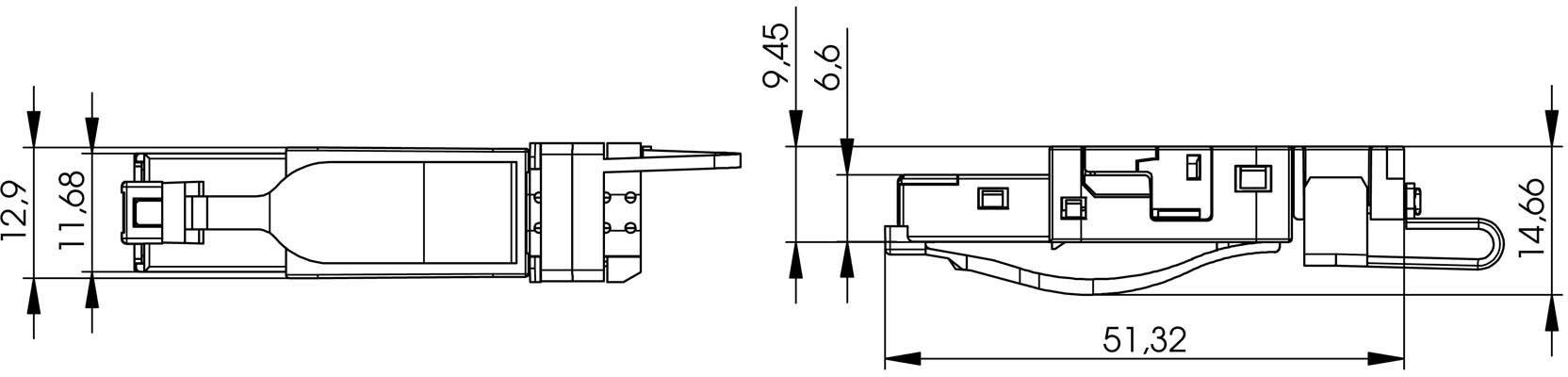 Telegärtner 100007453 STX RJ45-Stecker 100007453 Stecker, gerade Pole: 8P8C 1St.