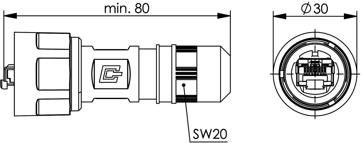 Telegärtner J80026A0009 STX V1 RJ45-Steckerset Kunststoff Variante 1 J80026A0009 Stecker, gerade Pole: 8P8C Schwarz 1 St.