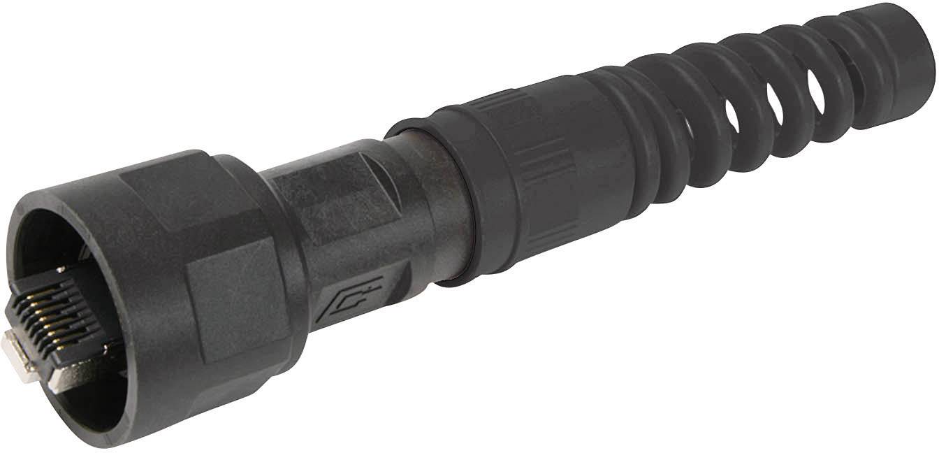 Telegärtner J80026A0012 STX V1 RJ45-Steckerset Kunststoff Variante 1 J80026A0012 Stecker, gerade Pole: 8P8C Schwarz