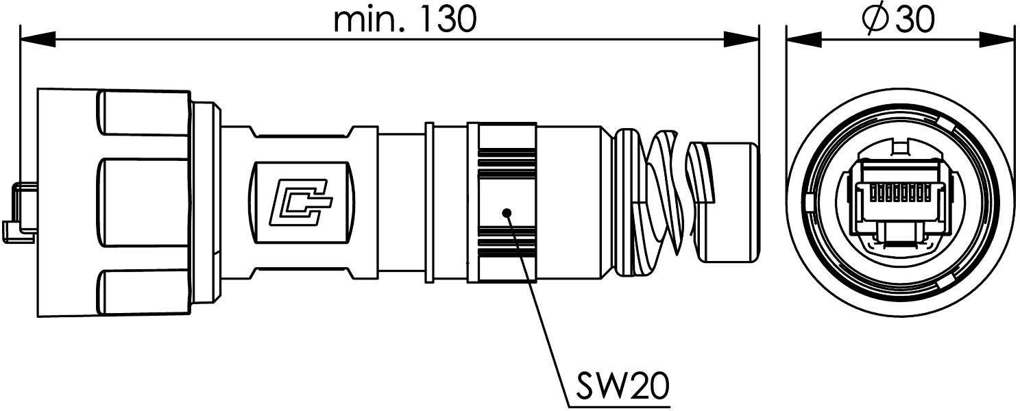 Telegärtner J80026A0012 STX V1 RJ45-Steckerset Kunststoff Variante 1 J80026A0012 Stecker, gerade Pole: 8P8C Schwarz