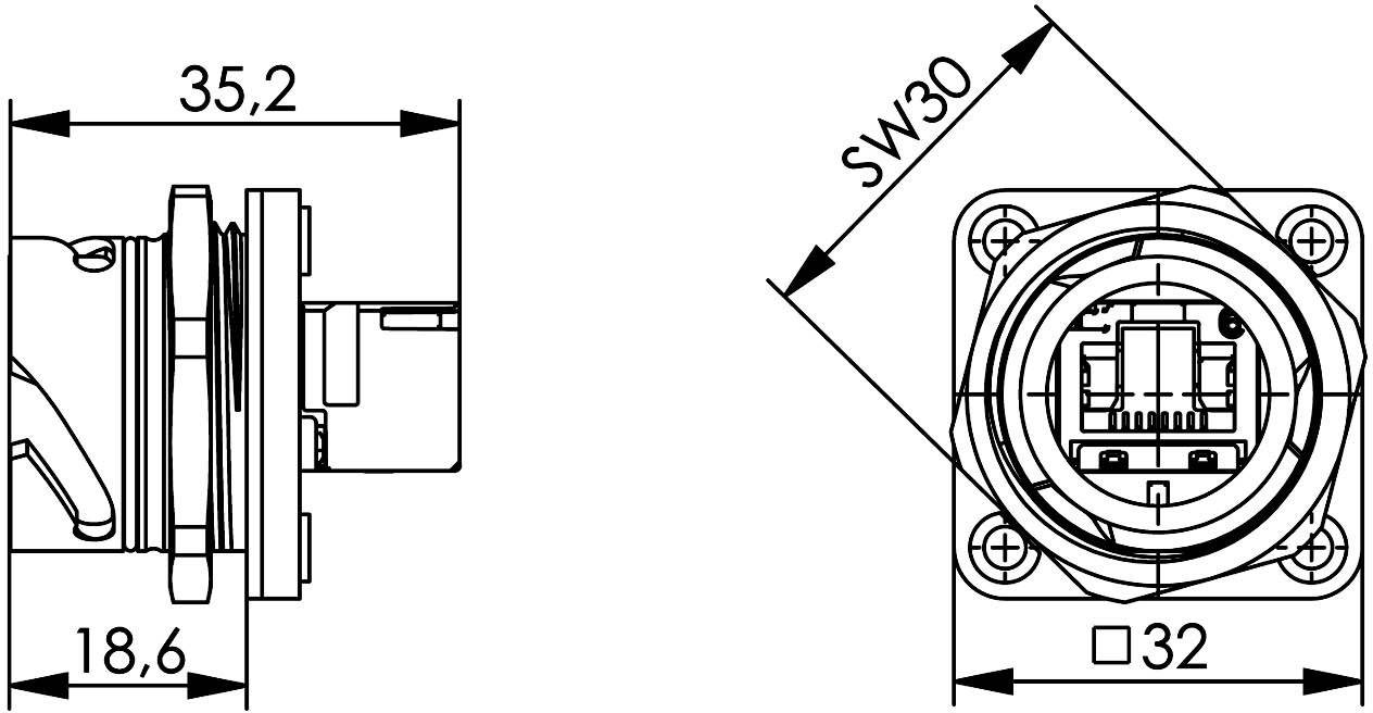 Telegärtner 100007417 STX V1 RJ45-Steckerset Kunststoff Variante 1 100007417 Kupplung, Einbau Pole: 8P8C Schwarz 1St.