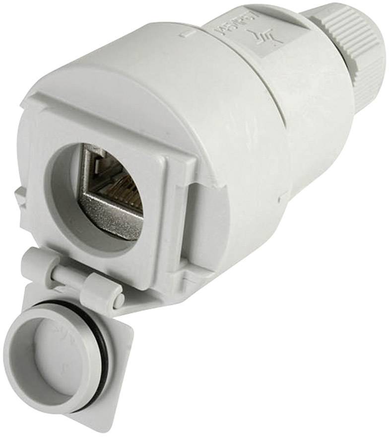 Telegärtner 100022950 STX V6 RJ45-Kupplungsdose Variante 6 100022950 Kupplung, gerade Pole: 8P8C Li