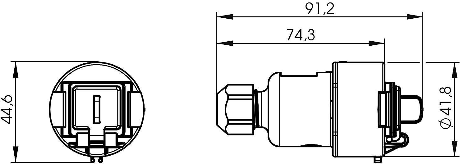 Telegärtner 100022950 STX V6 RJ45-Kupplungsdose Variante 6 100022950 Kupplung, gerade Pole: 8P8C Lichtgrau 1St.