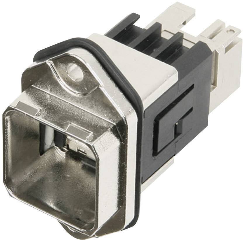 Telegärtner 100007422 RJ45-Flanschset Variante 14 100007422 Kupplung, Einbau Pole: 8P8C Metall 1St.