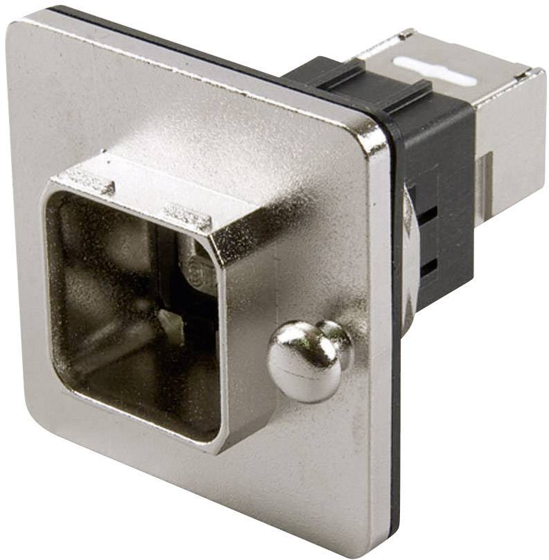 Telegärtner J80020A0012 RJ45-Flanschset Variante 14 J80020A0012 Kupplung, Einbau Pole: 8P8C Metall