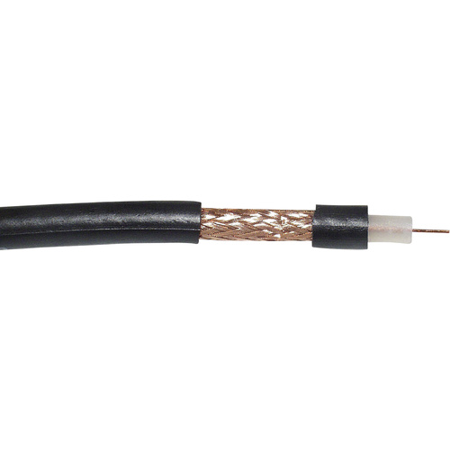 VOKA Kabelwerk 300905-01 Koaxialkabel Außen-Durchmesser: 6.10mm RG59 B/U 75Ω Schwarz Meterware