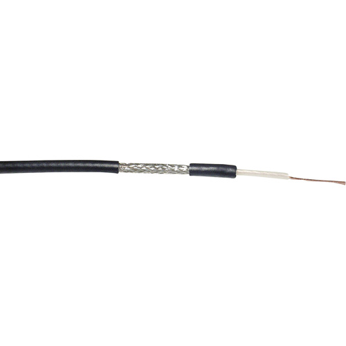VOKA Kabelwerk 304660-87-1 Koaxialkabel Außen-Durchmesser: 2.67mm RG174 A/U 50Ω Schwarz Meterware