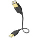 Inakustik USB-Kabel USB 2.0 USB-A Stecker, USB-B Stecker 3.00m Schwarz vergoldete Steckkontakte 01070003
