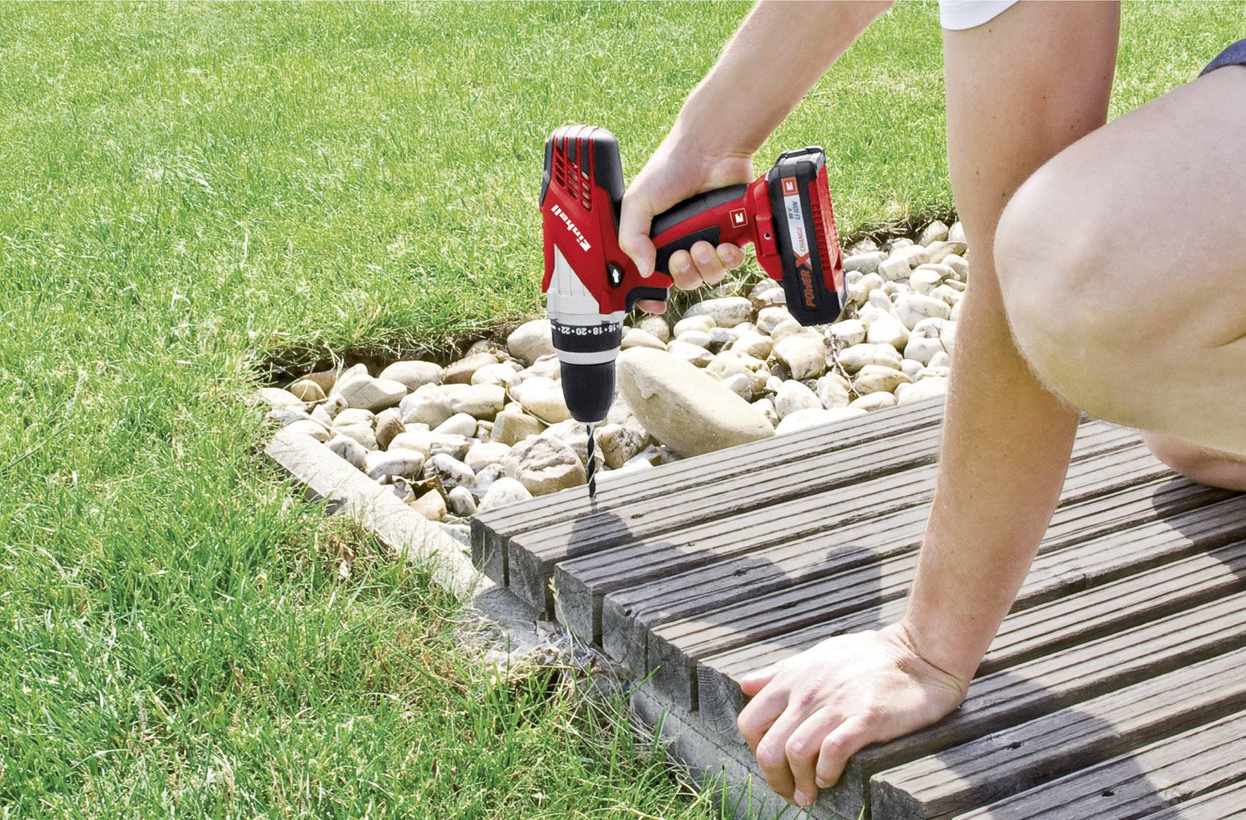 Einhell Power X-Change TE-CD 18 Li Kit 4513690 Akku-Bohrschrauber 18 V 1.5 Ah Li-Ion inkl. Koffer, inkl. Akku