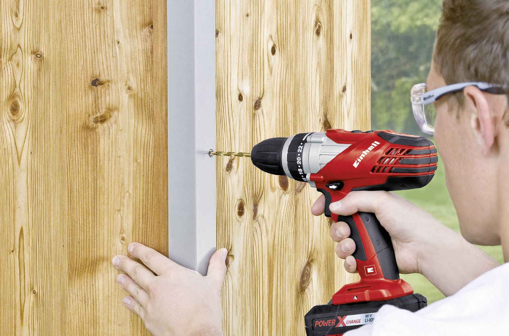 Einhell Power X-Change TE-CD 18 Li Kit 4513690 Akku-Bohrschrauber 18 V 1.5 Ah Li-Ion inkl. Koffer, inkl. Akku