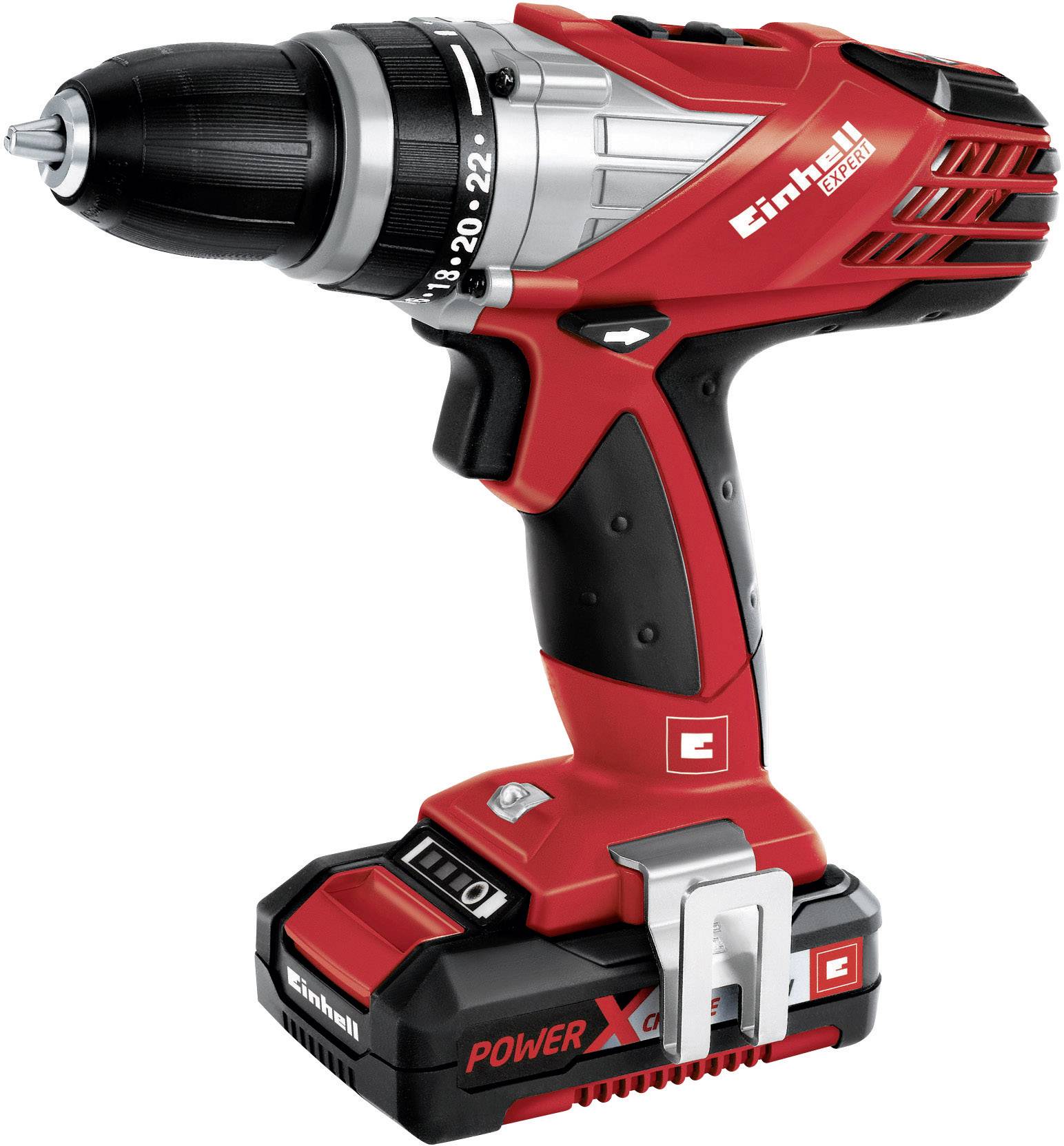 Einhell Power X-Change TE-CD 18 Li Kit 4513690 Akku-Bohrschrauber 18 V 1.5 Ah Li-Ion inkl. Koffer, inkl. Akku