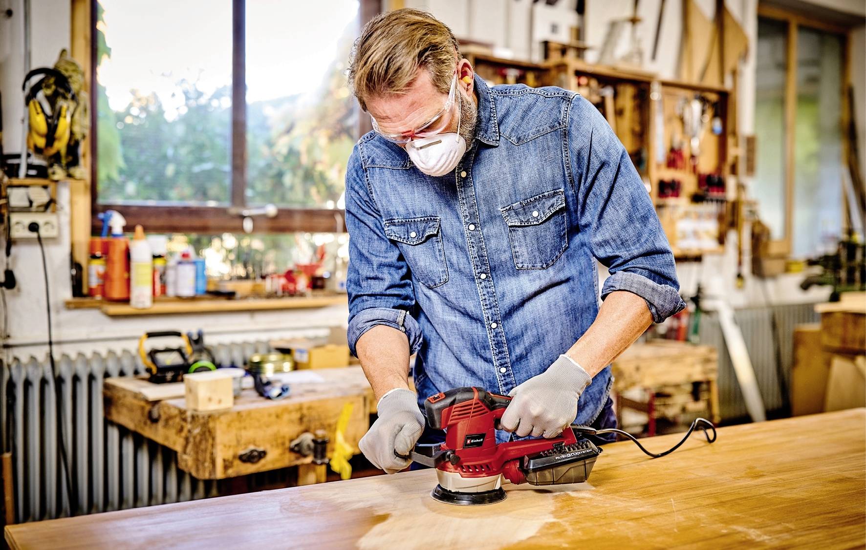 Einhell TE-RS 40 E 4462000 Exzenterschleifer 400W Ø 125mm