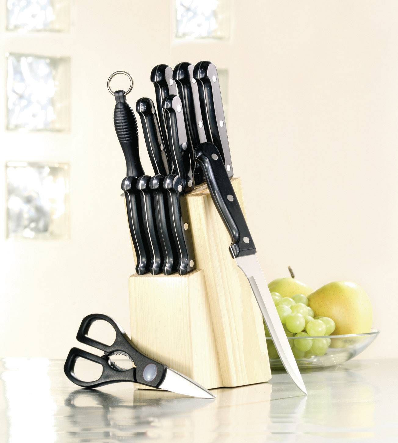 Esmeyer 291-081 Messerset mit Block Orion 12 teilig