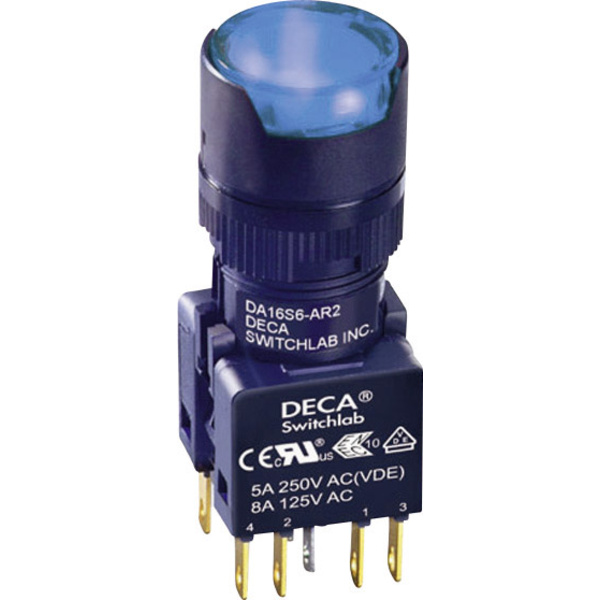 DECA ADA16S6-MR2-B2JB Drucktaster 250 V/AC 5A 1 x Aus/(Ein) IP65 tastend 1St.