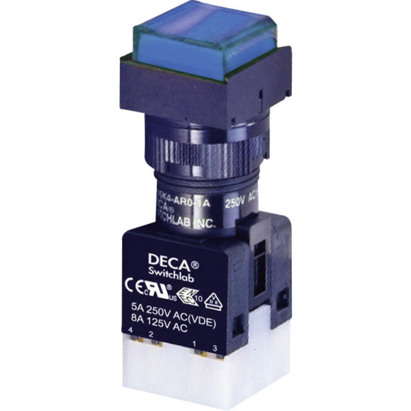 DECA ADA16S6-MS1-B2KB Drucktaster 250 V/AC 5A 1 x Aus/(Ein) IP65 tastend 1St.