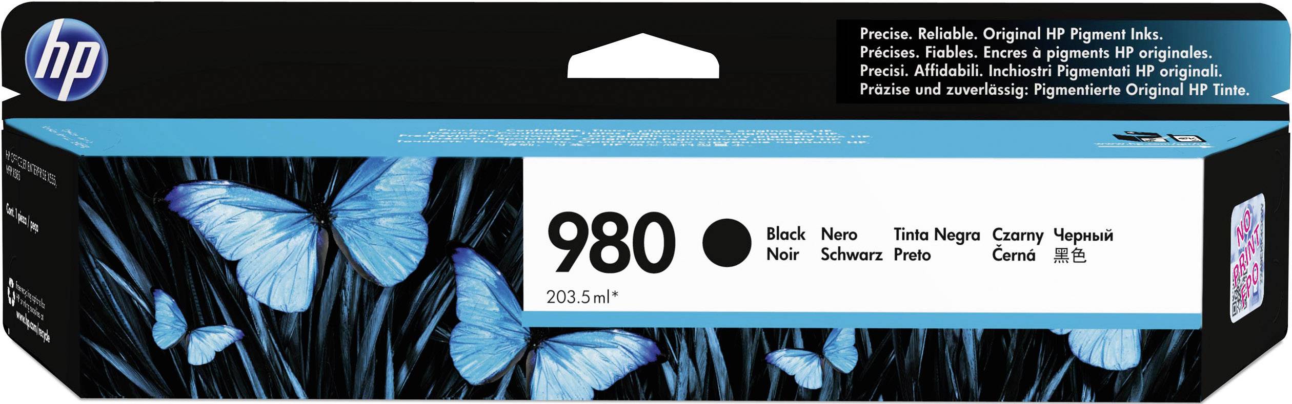 HP 980 - 203.5 ml - Schwarz - original - Tintenpatrone