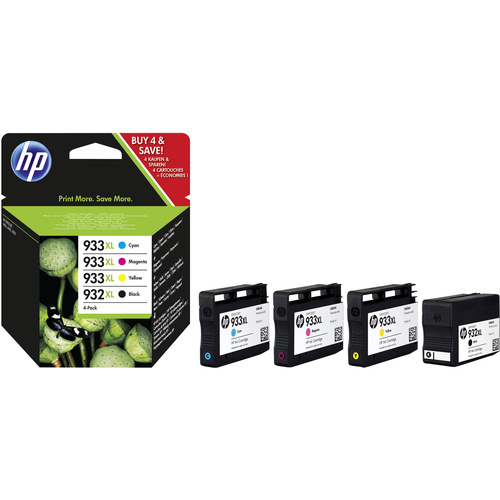 HP Druckerpatrone 932XL, 933XL Original Kombi-Pack Schwarz, Cyan, Magenta, Gelb C2P42AE Tinte