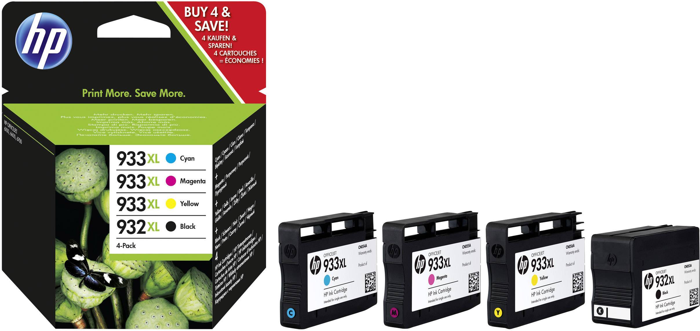 HP Tinten Multipack HP 933XL/932XL (sw)
