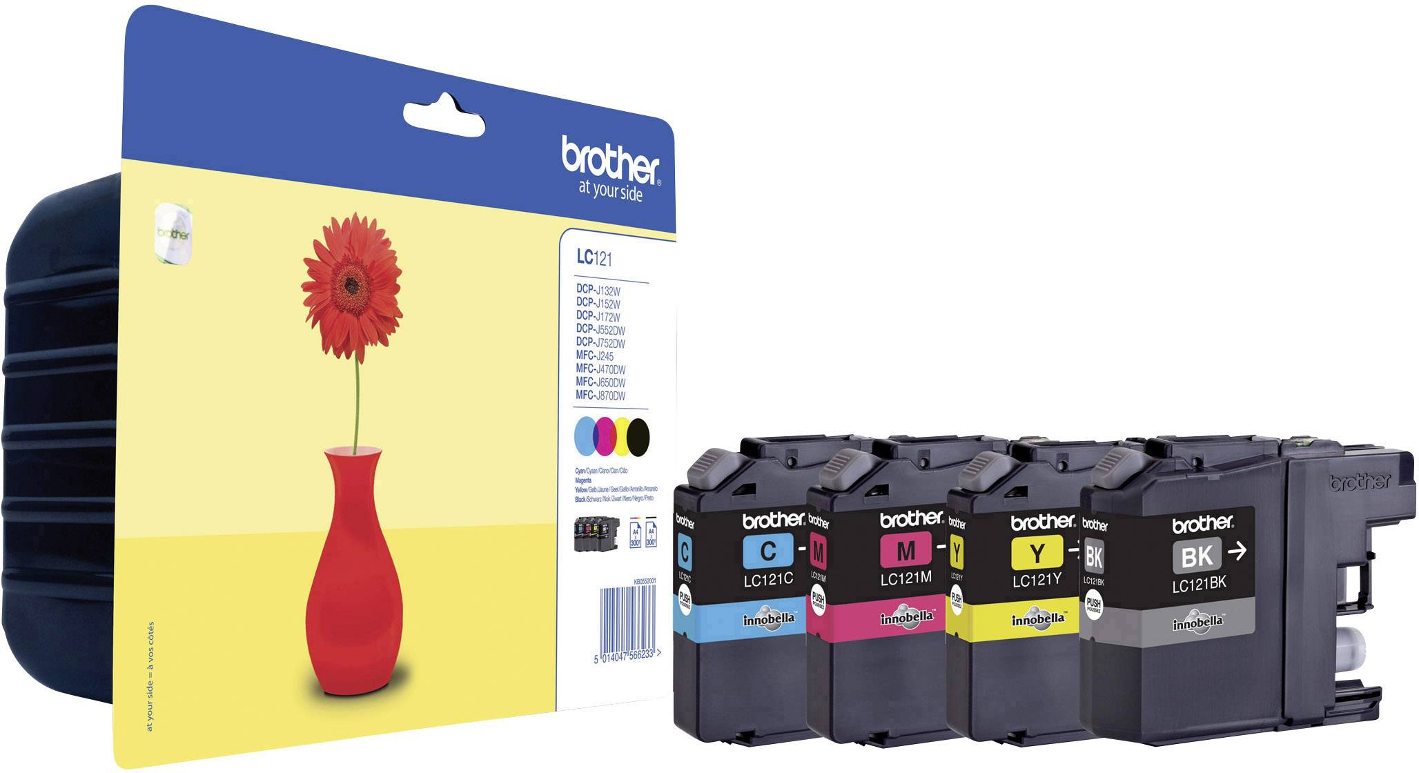 LC121 Value Pack - Schwarz, Gelb, Cyan, Magenta