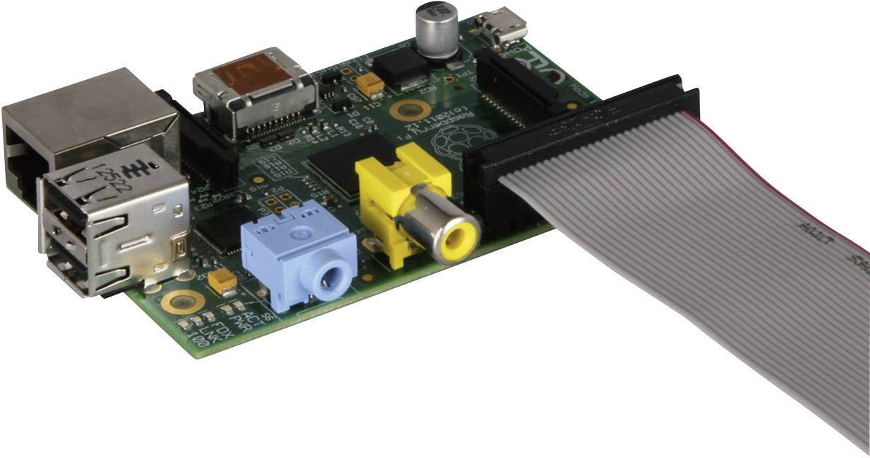 Joy-it RB-CB4-050 GPIO-Kabel Raspberry Pi [26x GPIO-Buchse - 26x GPIO-Buchse] 0.50m Grau inkl. GPIO-Pin-Leiste