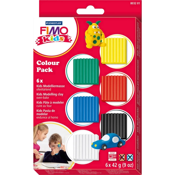Staedtler FIMO kids Colour Pack - Basic 6 x 42g Staedtler FIMO kids Colour Pack - Basic 6 x 42g