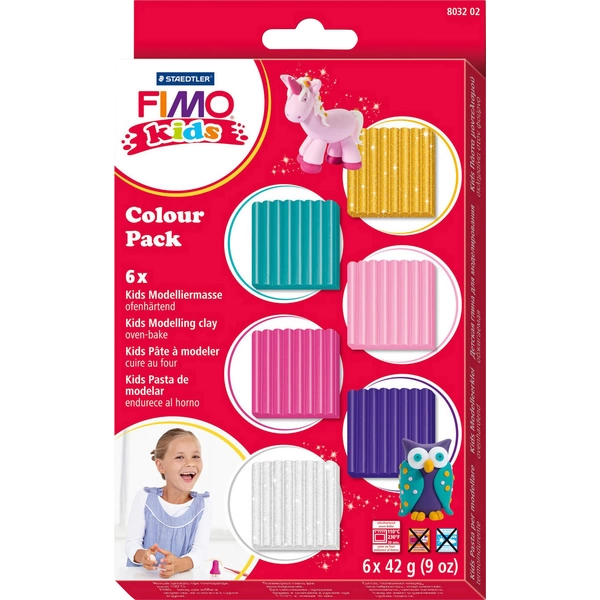 Staedtler FIMO kids Colour Pack - girlie 6 x 42g Staedtler FIMO kids Colour Pack - girlie 6 x 42g
