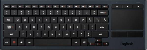 Logitech K830 Illuminated Living-Room Keyboard Funk Tastatur 