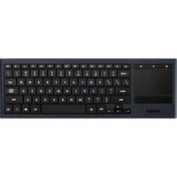 Logitech K830 Illuminated Living-Room Keyboard Funk Tastatur Deutsch, QWERTZ Schwarz Beleuchtet, Integriertes Touchpad, Maustasten Logitech K830 Illuminated Living-Room Keyboard Funk Tastatur Deutsch, QWERTZ Schwarz Beleuchtet, Integriertes Touchpad, Maustasten