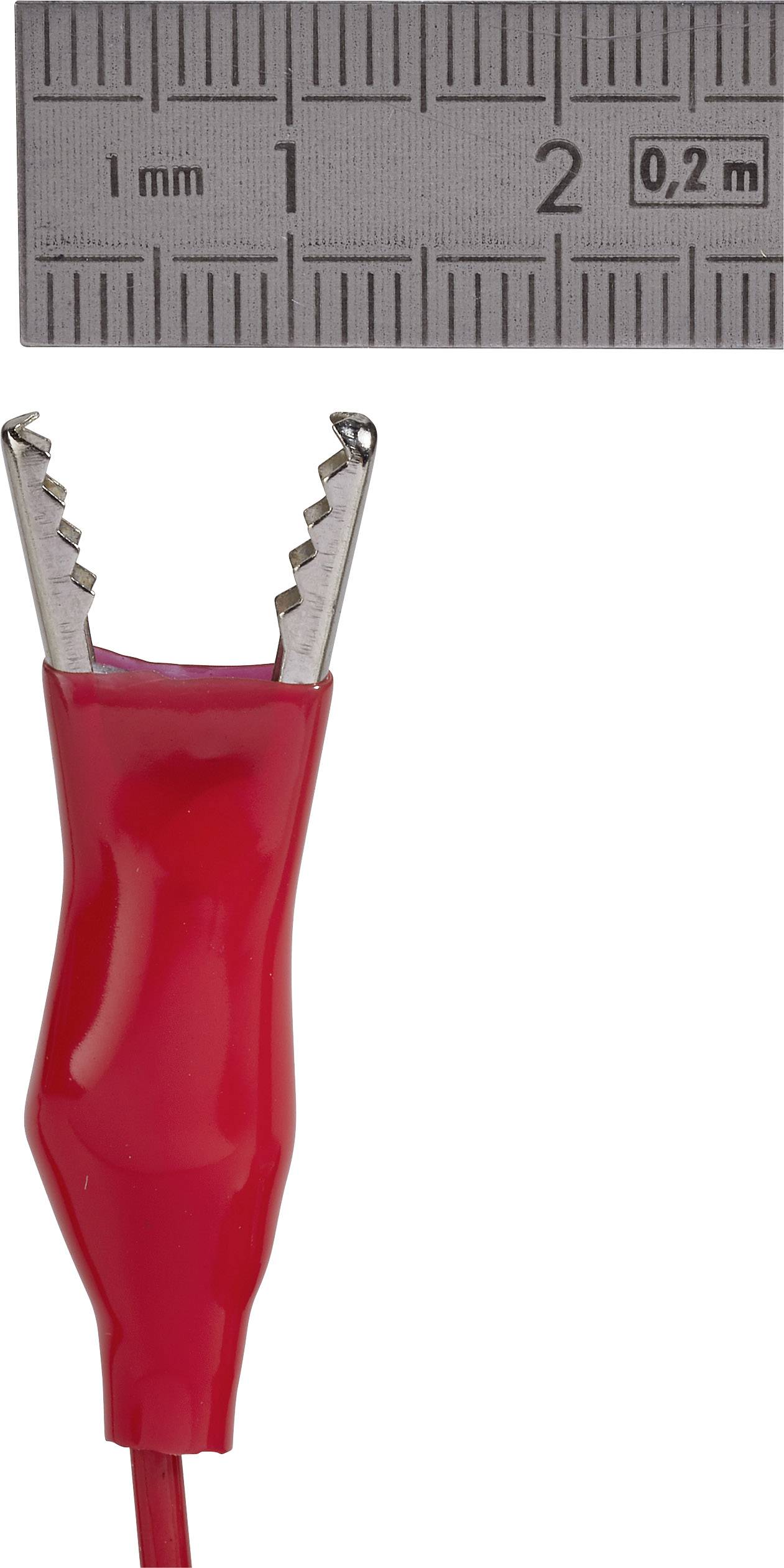 VOLTCRAFT KS-280/0.1 Messleitungs-Set Abgreifklemmen Abgreifklemmen 0.28m Schwarz, Rot, Gelb, Grün, Weiß 1 Set