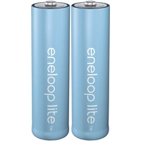 Panasonic eneloop Lite HR06 Mignon (AA)-Akku NiMH 950 mAh 1.2 V 2 St. Panasonic eneloop Lite HR06 Mignon (AA)-Akku NiMH 950 mAh 1.2 V 2 St.