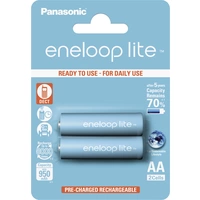 Panasonic eneloop Lite HR06 Mignon (AA)-Akku NiMH 950 mAh 1.2 V 2 St. Panasonic eneloop Lite HR06 Mignon (AA)-Akku NiMH 950 mAh 1.2 V 2 St.