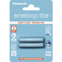 eneloop eneloop Lite HR03 Micro (AAA)-Akku NiMH 550 mAh 1.2 V 2 St. eneloop eneloop Lite HR03 Micro (AAA)-Akku NiMH 550 mAh 1.2 V 2 St.