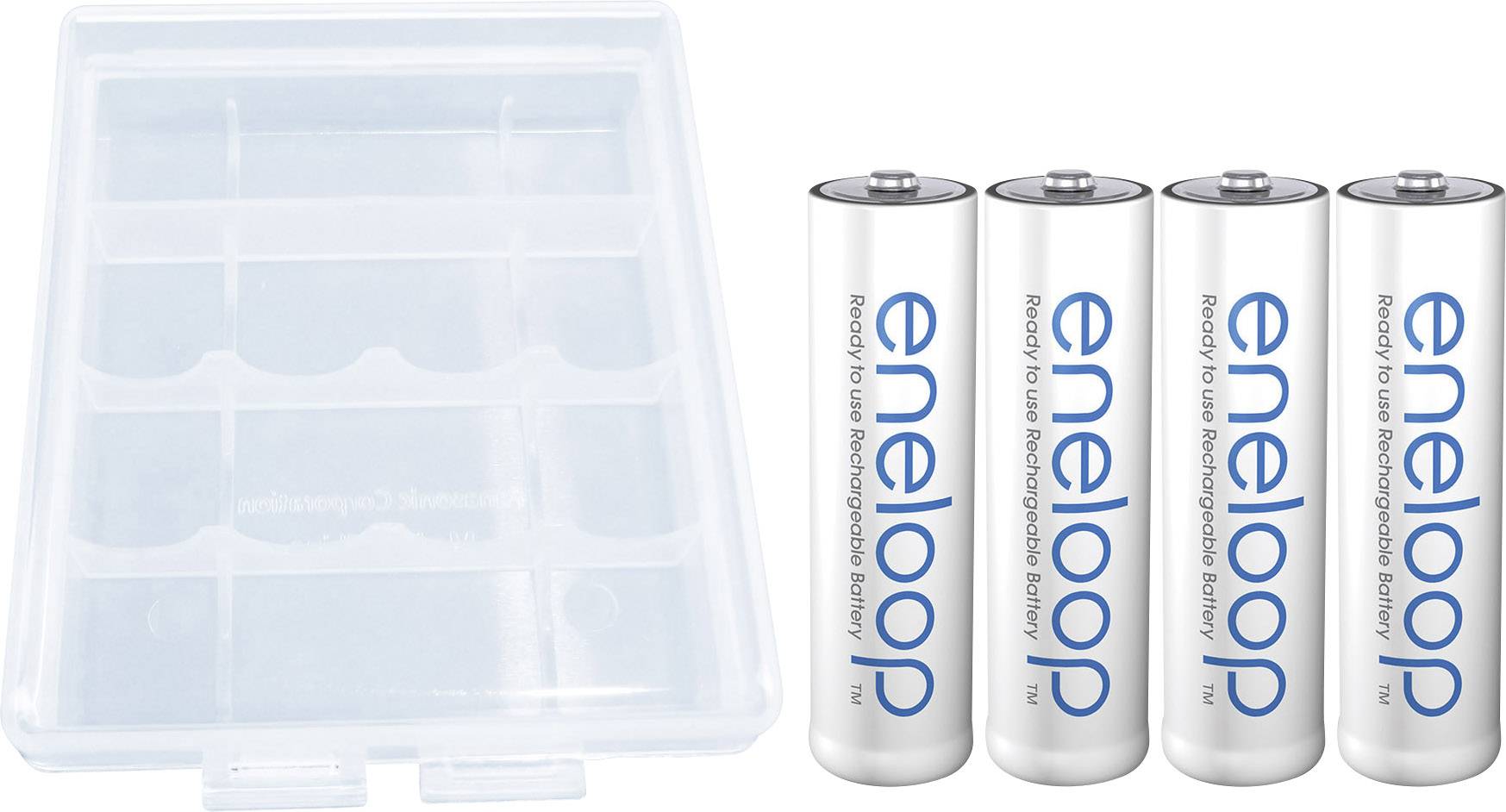 Panasonic eneloop HR06 Box Mignon (AA)-Akku NiMH 1900 mAh 1.2 V 4 St.