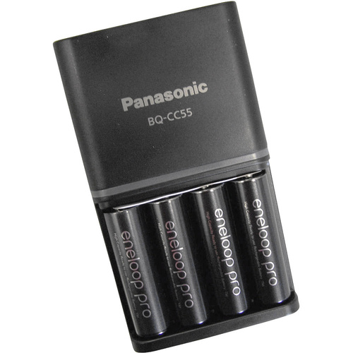 Chargeur de piles rondes NiMH Panasonic BQ-CC55E