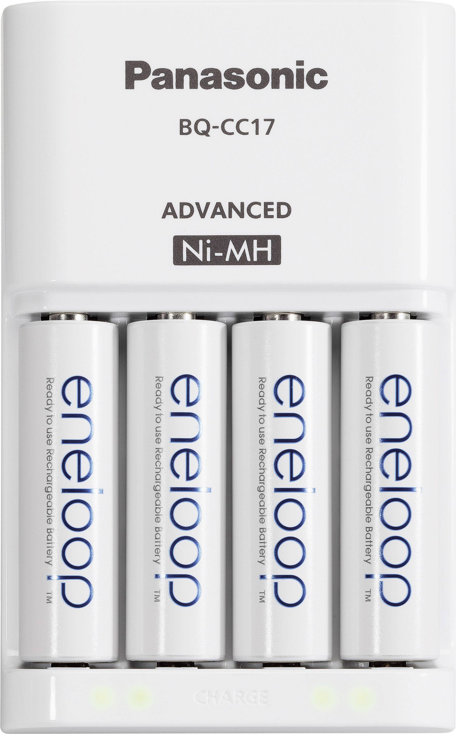Panasonic eneloop chargeur BQ-CC17 + 4x AA Rundzellen-Ladegerät NiMH Micro (AAA), Mignon (AA)